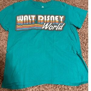 Disney Teal Graphic Tee unisex size Large